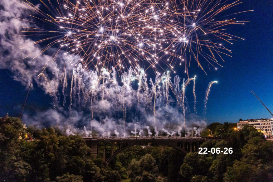 Noite de verão na primeira Festa Nacional de Guillaume